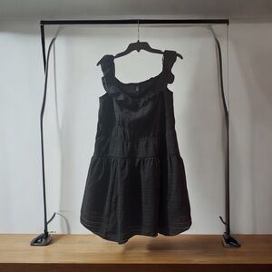 Wild Fable Black Ruffle Mini Dress